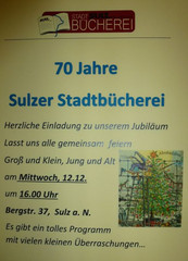 70 Jahre Sulzer Stadtbücherei